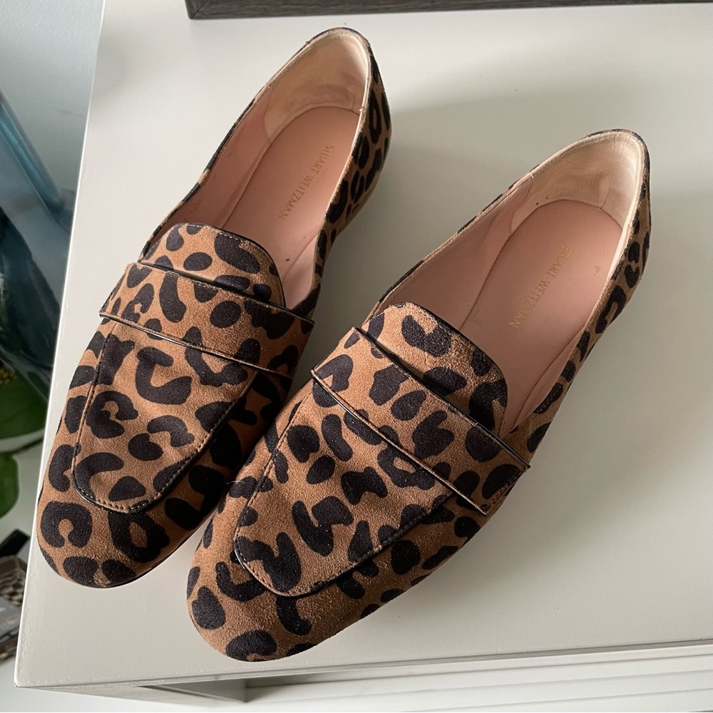 Stuart Weitzman Payson Cheetah loafers sz7